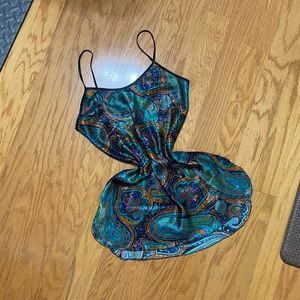 90s Vintage Slip Dress and Robe Set